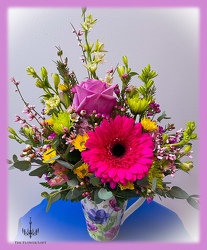 Cup Runneth Over From The Flower Loft, your florist in Wilmington, IL